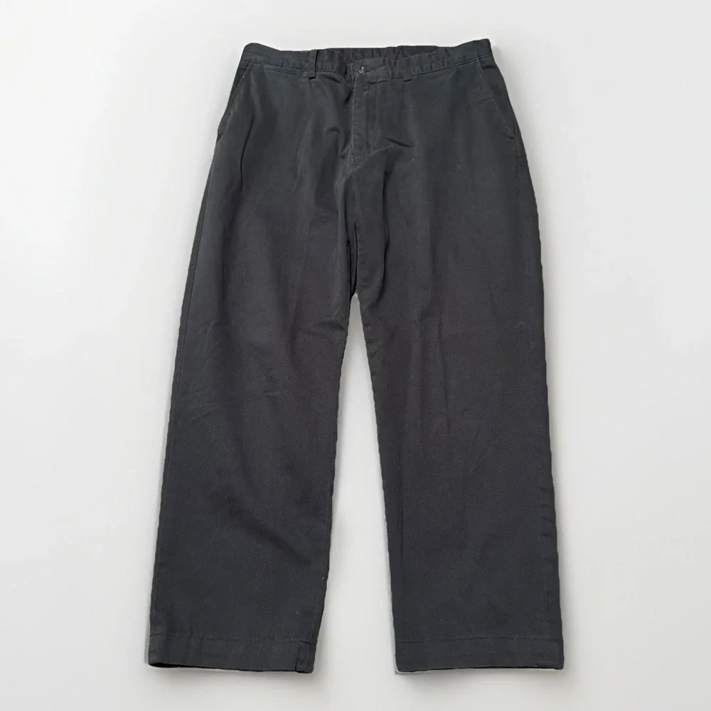 Polo Ralph Lauren Pants Mens 35x27 Black‎ Classic Chino Prospect Cotton Twill